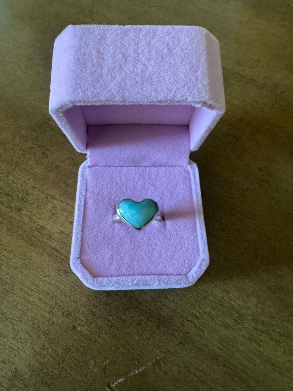Dominican Republic Larimar Stone
- Blue Heart Sterling Silver